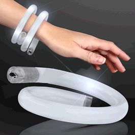 Light Up Tube Bracelet White