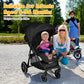 5-Point Harness Lightweight Infant Stroller with Foot Cover and Adjustable Backrest-Black - Color: Black