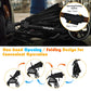 5-Point Harness Lightweight Infant Stroller with Foot Cover and Adjustable Backrest-Black - Color: Black