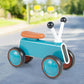 4 Wheels Baby Balance Bike without Pedal-Blue - Color: Blue