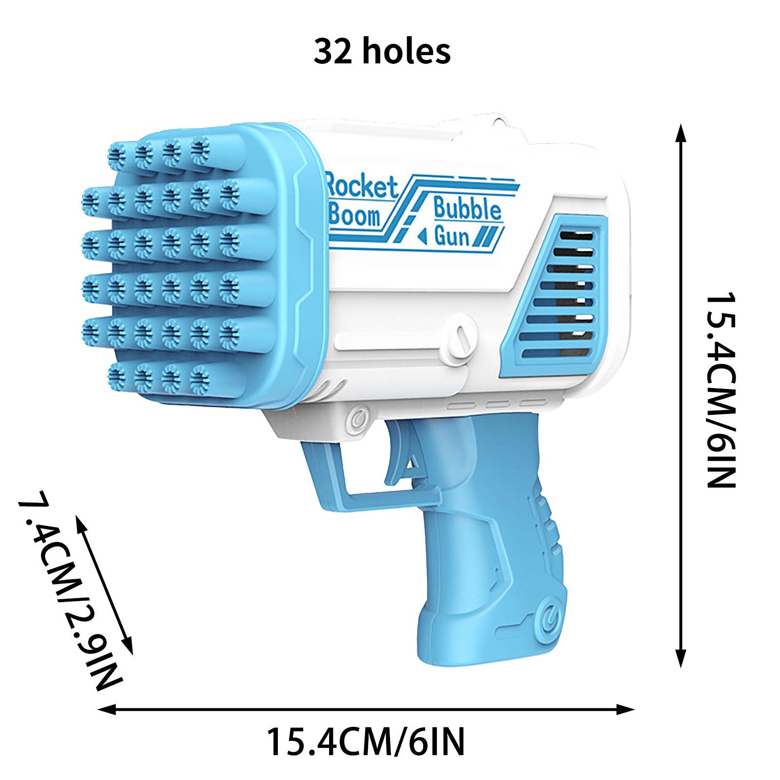 1pc, Bubble Gun, Electric Automatic Soap Rocket Bubble Machine, Portable Outdoor Party Gifts, Wedding Party Supplies, LED Light Blower Playthings, Birthday Gifts, Holiday Gifts