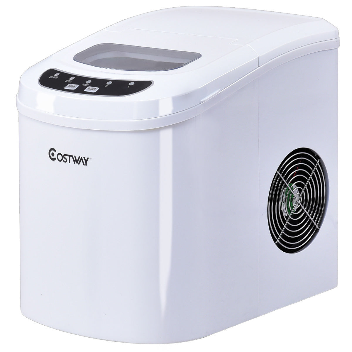 Mini Portable Compact Electric Ice Maker Machine-White - Color: White