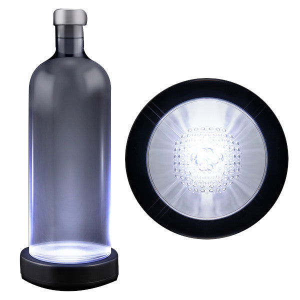 White LED Switch Activated  Bottle Base Light Display Drink Coaster