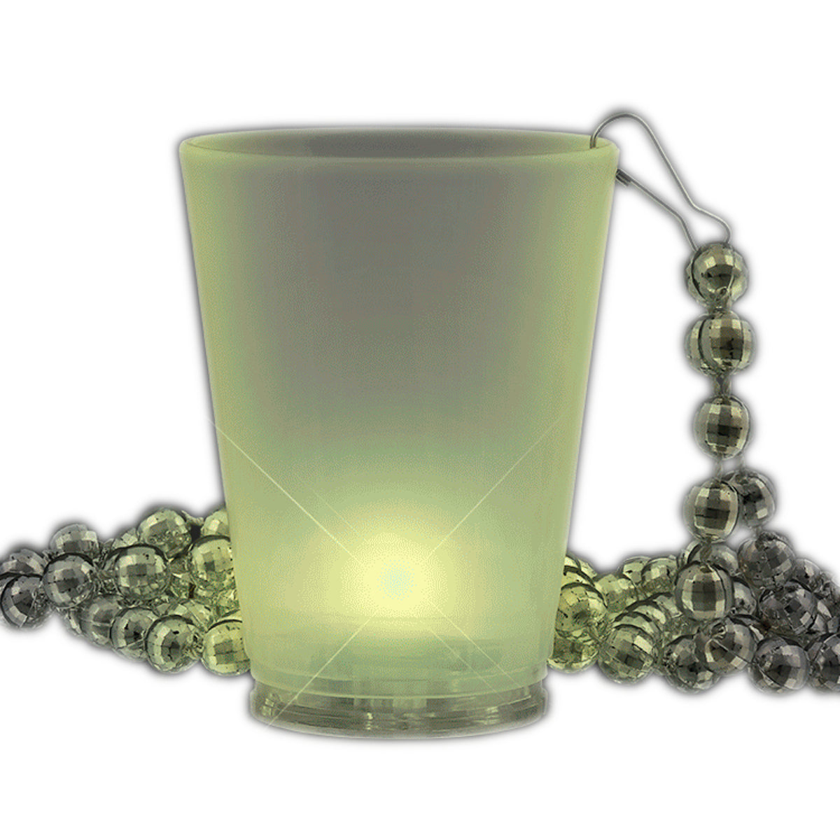 Multi Color LED Beaded Shot Glass Necklaces