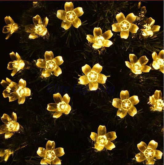 Light Color WARM WHITE - Solar Cherry Blossom Lights All Weatherproof