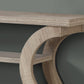 11.5" X 47.25" X 32" Dark Taupe Hollow Core Particle Board Accent Table Hall Console