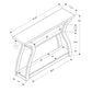 11.5" X 47.25" X 32" Dark Taupe Hollow Core Particle Board Accent Table Hall Console