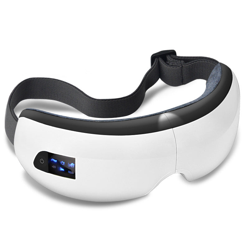 format: Pearl White - Bluetooth Music Eye Massager Air Pressure Hot Compress Dark Circles Eye Care