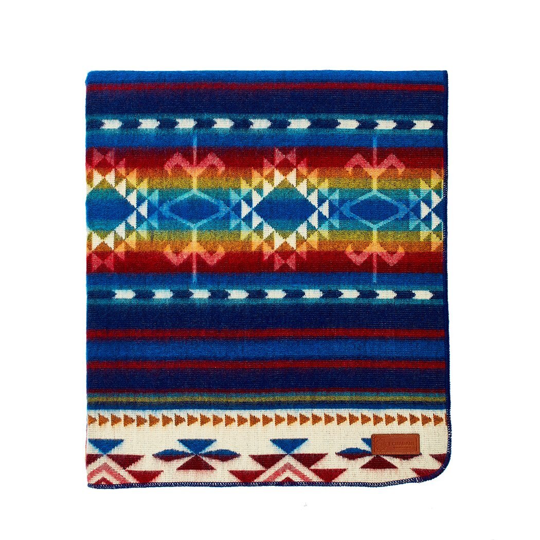 Ultra Soft Southwestern Rainbow Handmade Woven Blanket