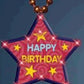 Huge Happy Birthday Star Assorted Beaded Necklace