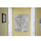 Set of Two Rustic Weathered Grey Wood Decorative Window Shutters