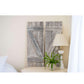 Set of Two Rustic Weathered Grey Wood Decorative Window Shutters