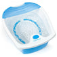 Foot Spa Bath with Bubble Massage-Blue - Color: Blue