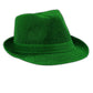 Soft Green Fabric Fedora Non Light Up