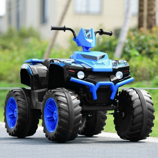 12V Kids 4-Wheeler ATV Quad Ride On Car -Navy - Color: Navy