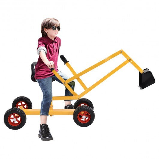 Heavy Duty Kid Ride-on 4-Wheel Excavator Sand Digger